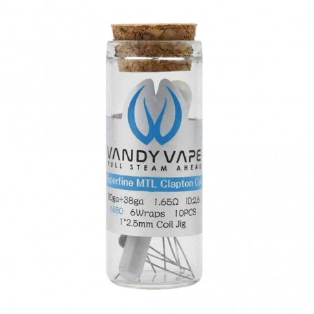 Vandy Vape  PRE-MADE Coils 30ga / 38ga  Ni80 - 10 Pieces
